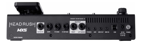Pedaleira Headrush Multi Efeitos Mx5 Para Guitarra Impulse R Preto
