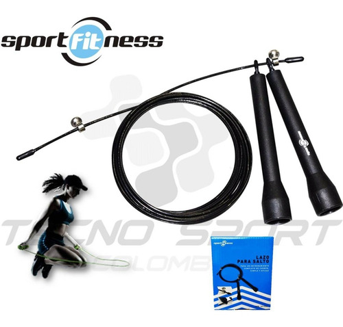 Imagen 2 de 7 de Lazo Para Salto Sport Fitness 2.4mm X 3mt Crossfit Gym Boxeo