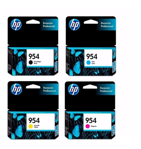 Cartucho Hp 954 Negro + 954 Colores 7740 7720 8710 Combo