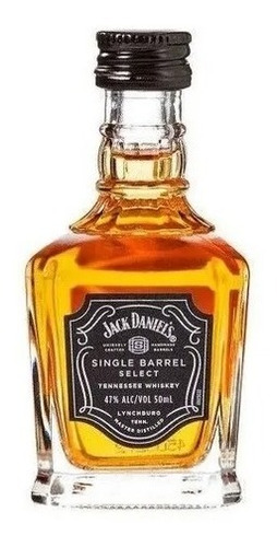 Jack Daniels Single Barrel  Miniatura 50ml Vidrio.