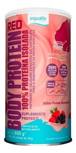 Body Protein Frutas Vermelhas 600g  Equaliv