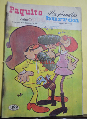 Comic No. 17023 De Paquito Presenta La Familia Burrón (1971)