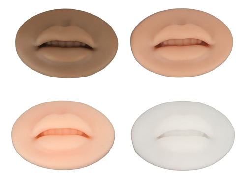 4 Piezas De Modelo De Labios De Silicona, 3 X 2 X 0.8 Pulgad