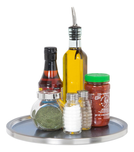Organizador Giratorio De Acero Inoxidable Lazy Susan De Dia