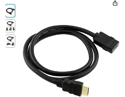 Cable Extensor Hdmi Macho A Hembra  Para Fire Tv  Con Alexa