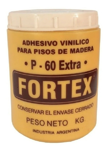 Cola Adhesivo Para Piso Madera Parquet Fortex P60 X 1 Kg