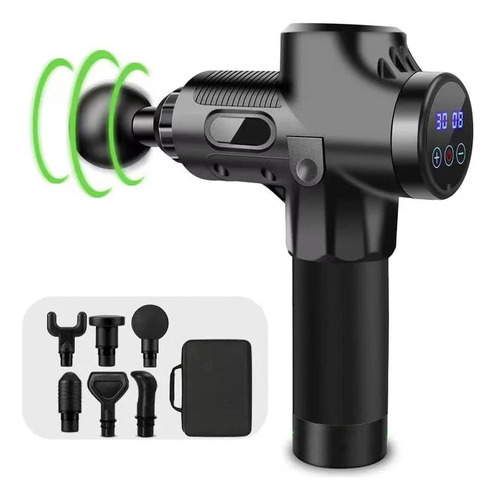 Pistola Vibradora Muscle 30 Herramientas Fasciales Para Masa