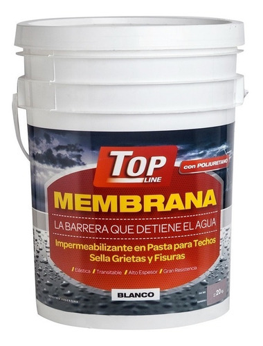 Membrana En Pasta Poliuretanica Verde Topline 10 Kg