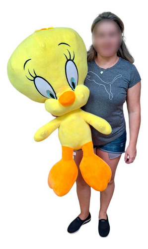 Pelucia Looney Tunes Piu - Piu 1 Metro 100cm Gigante Cor Amarelo