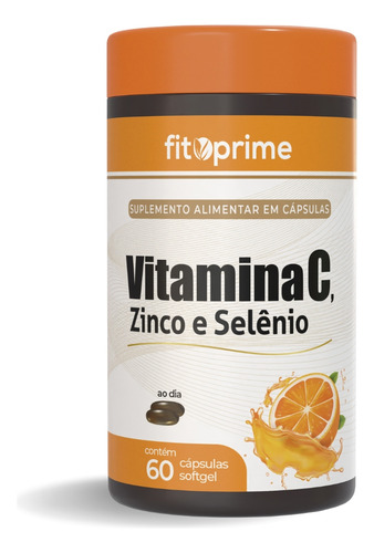 Vitamina C 1000mg Com Zinco E Selênio 60cps Fitoprime Sabor Sem sabor