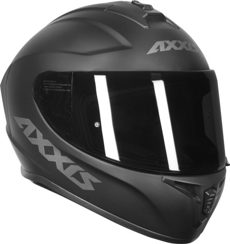 Capacete Axxis Draken Preto Fosco + Viseira Fume
