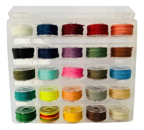 Hilo Encerado Para Coser Cuero 25 Colores Marroquineria