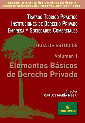 Guia De Estudios: Elementos Basicos De Derecho Privado Volumen 1, De Roitbarg, Marcelo Ricardo. Editorial Errepar, Tapa Blanda En Español, 2011