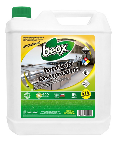 Removedor Desengrasante Cocina Industrial Beox® 5 Lt