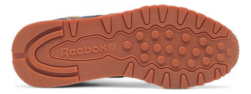 Zapatilla Reebok Hombre Classic Leather Azul Marino Marron