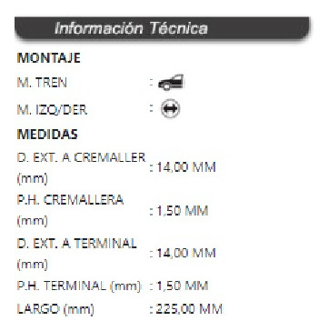 Terminal Axial Mazda Cx7 Cx-7 2007-2012 Delantero