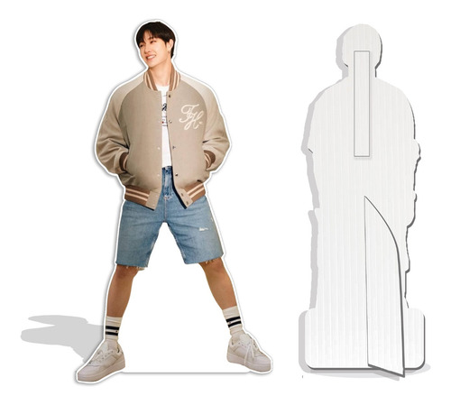 Figura Coroplast Base Rígida Tamaño Real Bangchan 180cm Beige