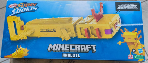 Nerf Super Soaker Minecraft Axolotl Amarillo (Usado)