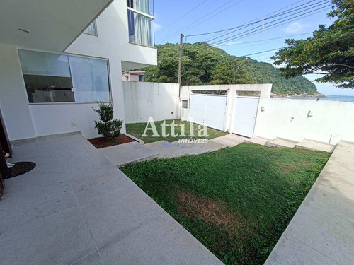 Imagem 8 de 30 de Casa Frente Mar, 4 Suítes, Varanda, Lazer, 4 Vagas - V4068