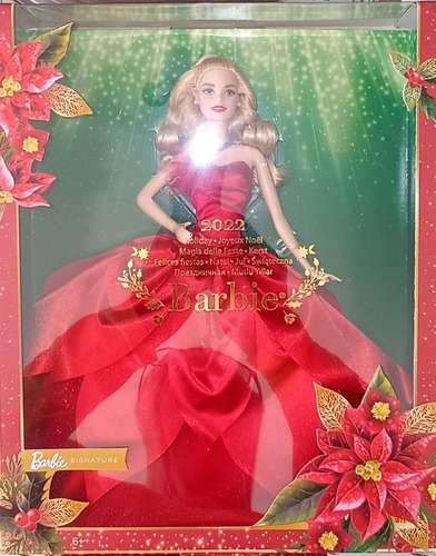Muñeca Barbie Holiday 2022 Felices Fiestas (Usado)
