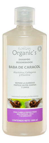 Shampoo Regenerador Baba De Caracol 1lt Florigan®..