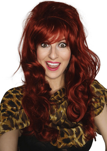 Peluca Allaura Peggy Bundy Big Red Para Mujer, Disfraz De Lo