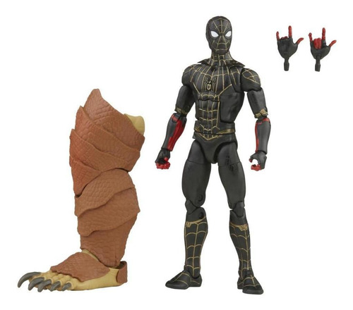 Marvel Legends Spiderman Black Gold Suit Figura Hasbro Nueva