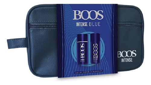 Perfume Boos Intense Blue Hombre Neceser Edp 90ml + Deo