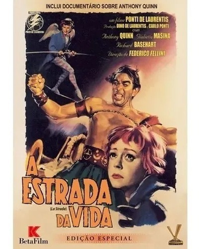 A Estrada Da Vida - DVD - Federico Fellini - Anthony Quinn