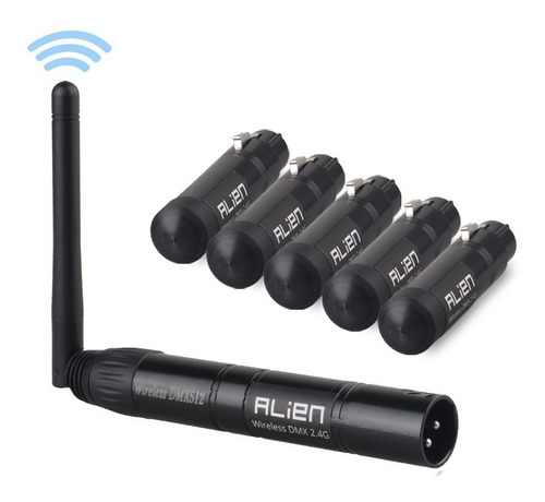 Controlador Dmx512 Inalámbrico 2.4g Transmisor Xlr 1 Recepto