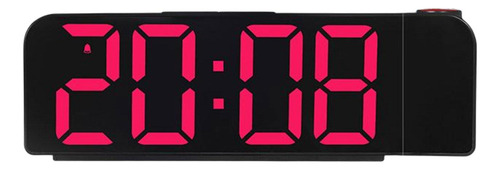 Reloj De Escritorio Digital Reloj Despertador Luz Roja Negra