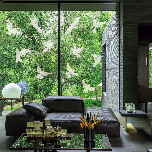 16 Adhesivos Para Ventanas, Colibrí Anticolisión Para