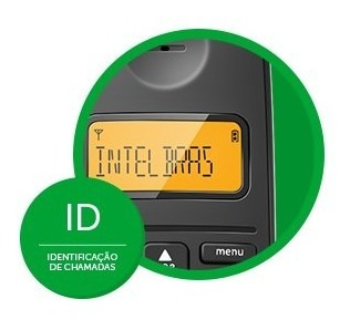 Imagem 4 de 4 de Ramal Telefone Sem Fio Intelbras Ts 2511 Preto