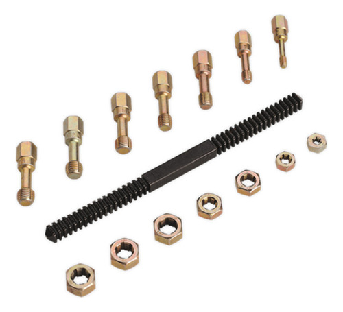 Kit De Ferramentas De Reparo Rethread De 15 Unidades Metric