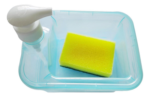 Dispensador De Jabón Y Soporte Para Fregador 1l Práctico