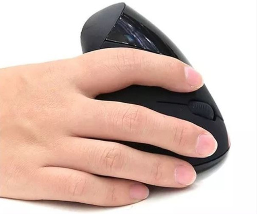 Mouse Vertical 5 D Inalámbrico Ergonómico Recargable Negro