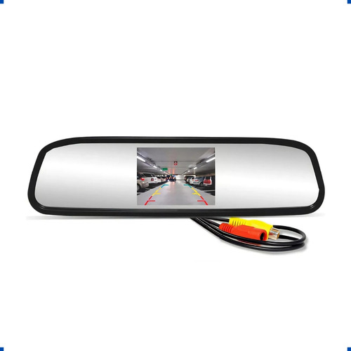 Retrovisor Com Monitor Lcd Visualizar Câmera Ao Dar Ré