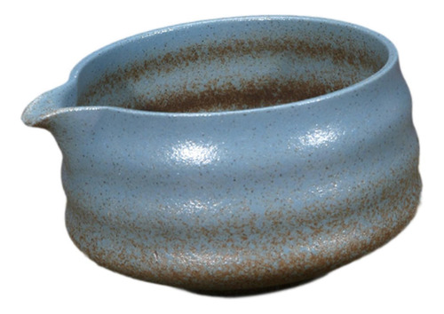 Ceramic Matcha Bowl, Japonés Tradicional Tazón Azul