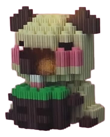 Capibara Mini Bloque Armable 3d, 5 Modelos