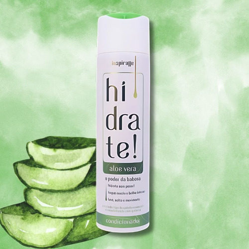 Kit Hidrate Shampoo Condicionador Poder Da Babosa Aloe Vera