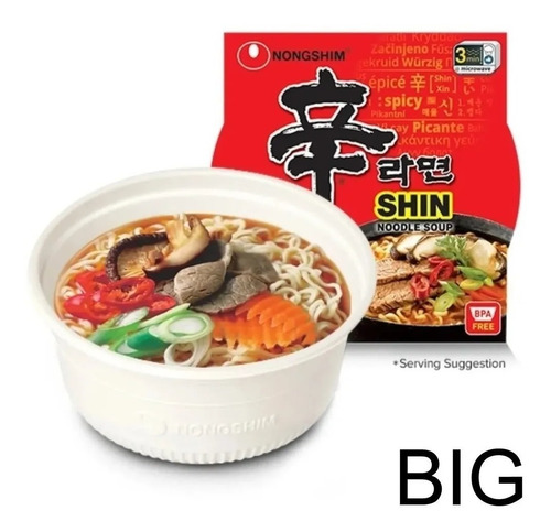 Nongshim Shin En Tazón Bowl Ramen Coreano 86g