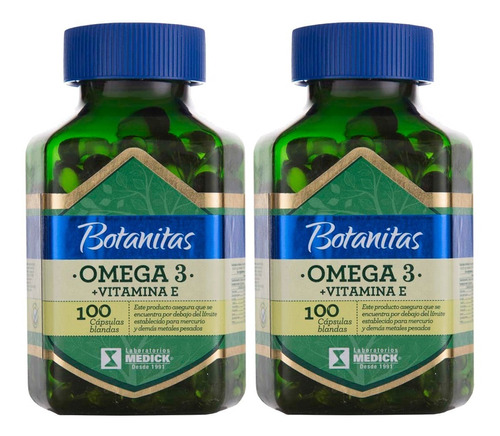 Oferta Botanitas Omega 3 + Vitamina E - Unidad a $2