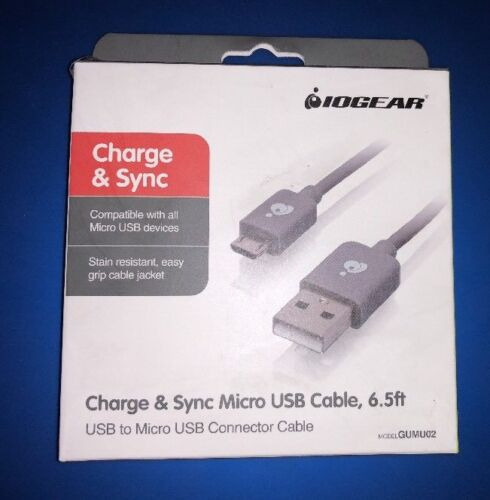 Lot Of 10 Iogear Gumu02 Charge & Sync Cable, 6.5ft Usb T Aac