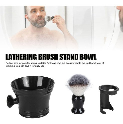 Y1m Cepillo Enjabonado Para Hombre, Con Soporte Para Barba,