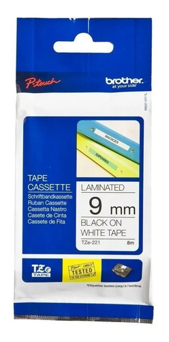 Cinta Laminada Brother Tze-221 9 Mm Rotuladora