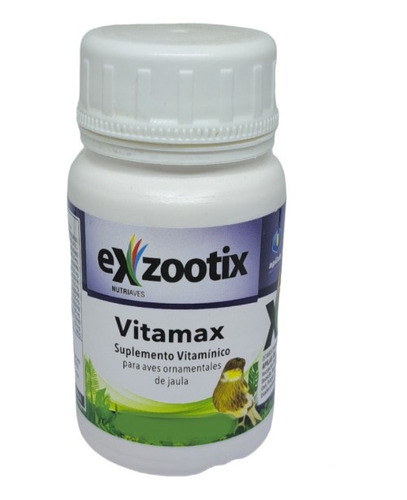 Vitamax Exzootix 80g Suplemento Vitaminas Para Aves De Jaula