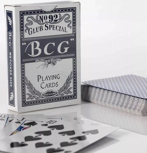 Mazo Cartas Plastificada Bcg X54 Tipo Franceses Naipes Poker