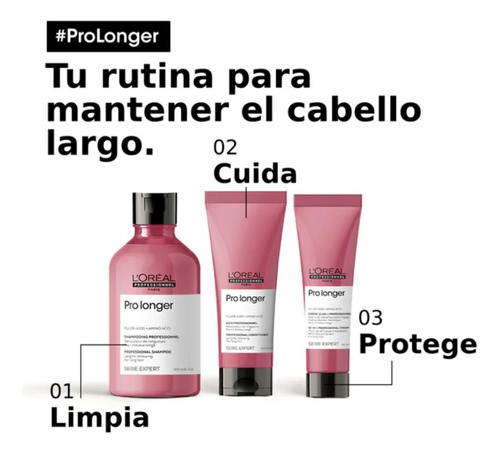Pro Longer Pack Shampoo 300 Ml + Máscara Y Crema 10 En 1