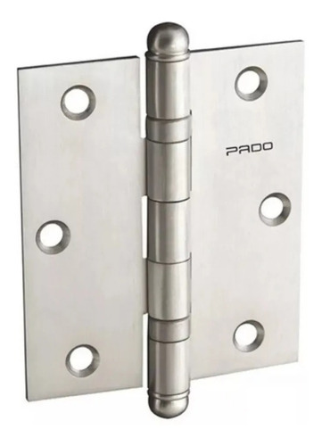 Dobradiça Com Rolamento Aço Inox Escovado Porta Sm-3530 Pado