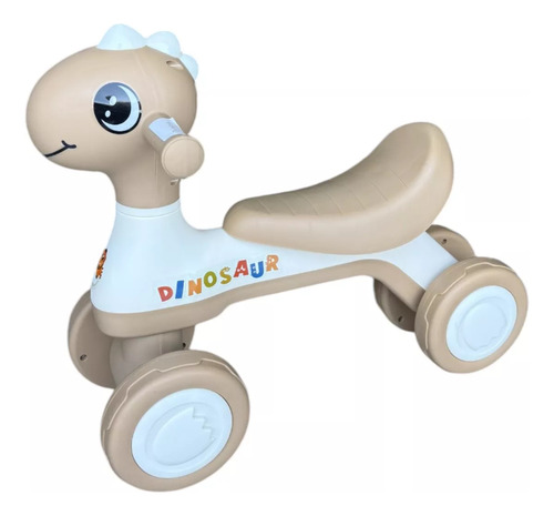 Andador Ruedas Infantil Equilibrio De Dinosaurio Con Música Color Beige